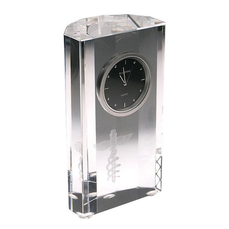 Bluestone Designs W358 Justice Crystal Clock  Clear